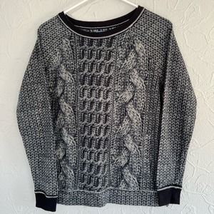 Simply Vera Womens Sweater Size XS Reg . $ 58 Black / Gray SUPER SOFT CLEAN